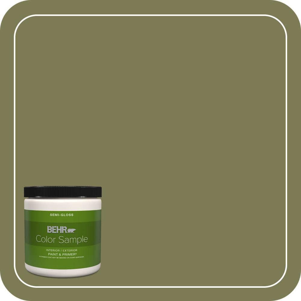BEHR PREMIUM PLUS #S370-6 Seaweed Salad Interior/Exterior Paint & Primer Color Sample (1)