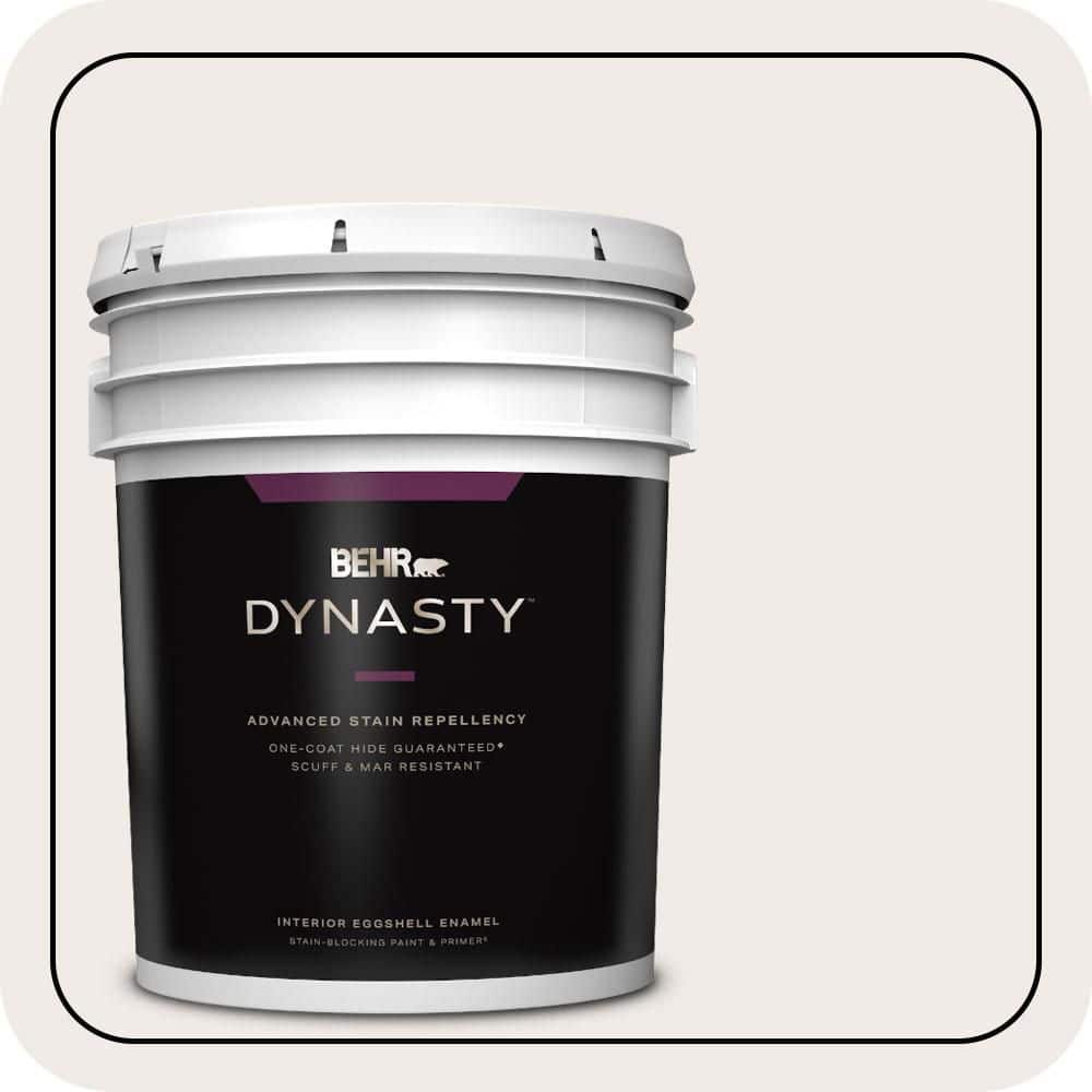 BEHR DYNASTY 5 gal. #700C-1 Pearl Drops Eggshell Enamel Interior Stain-Blocking Paint & Primer
