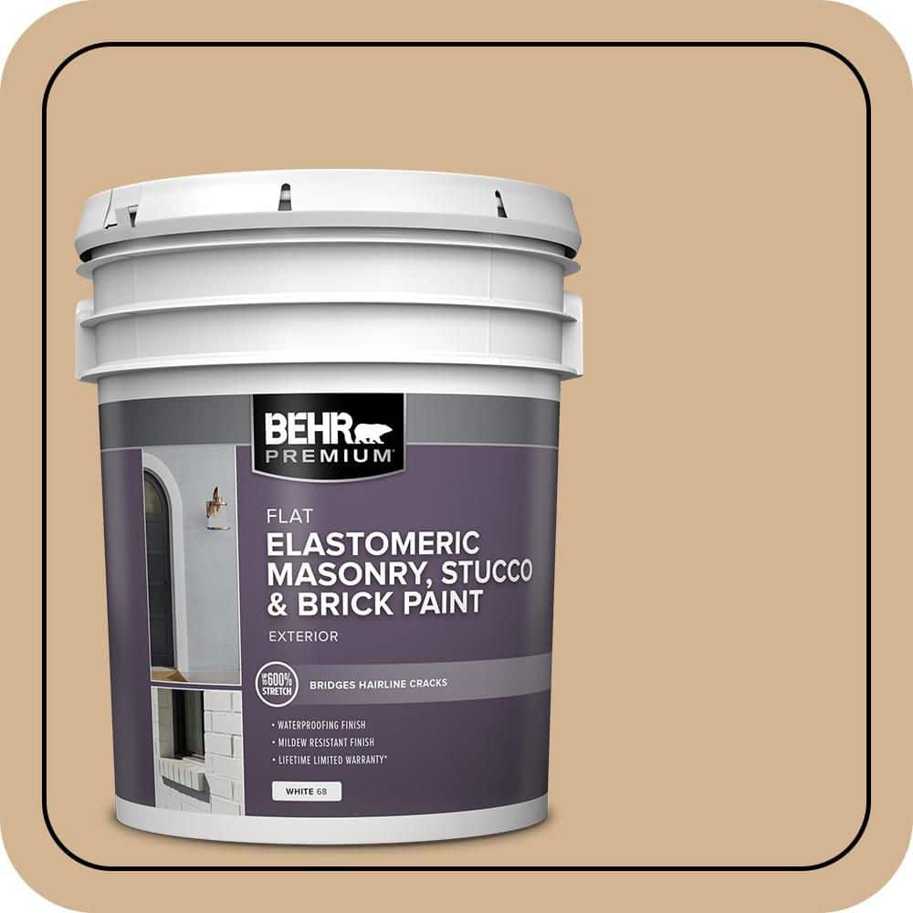 BEHR PREMIUM 5 gal. #MS-29 Antique Gold Elastomeric Masonry, Stucco and Brick Exterior Paint (1)