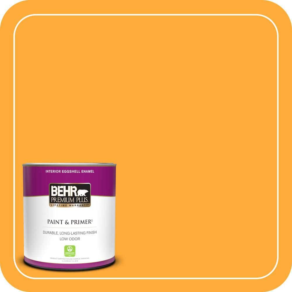BEHR PREMIUM PLUS #S-G-310 Peach Butter Enamel Low Odor & Primer (1)