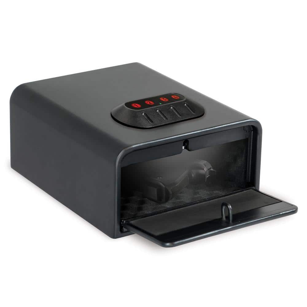 Sports Afield Home Defense 0.25 cu. ft. Quick Access Front Open Security Vault with Electronic Lock, Matte Black (3)