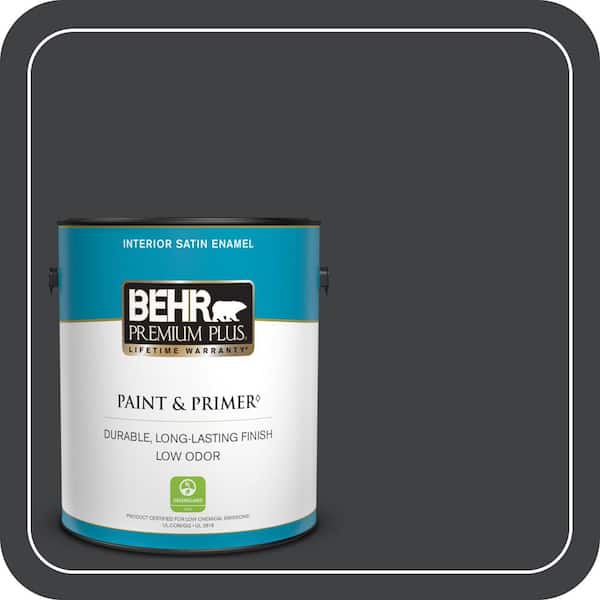 BEHR PREMIUM PLUS #750F-7 Deep Space Enamel Interior/Exterior Paint & Primer Color Sample (2)