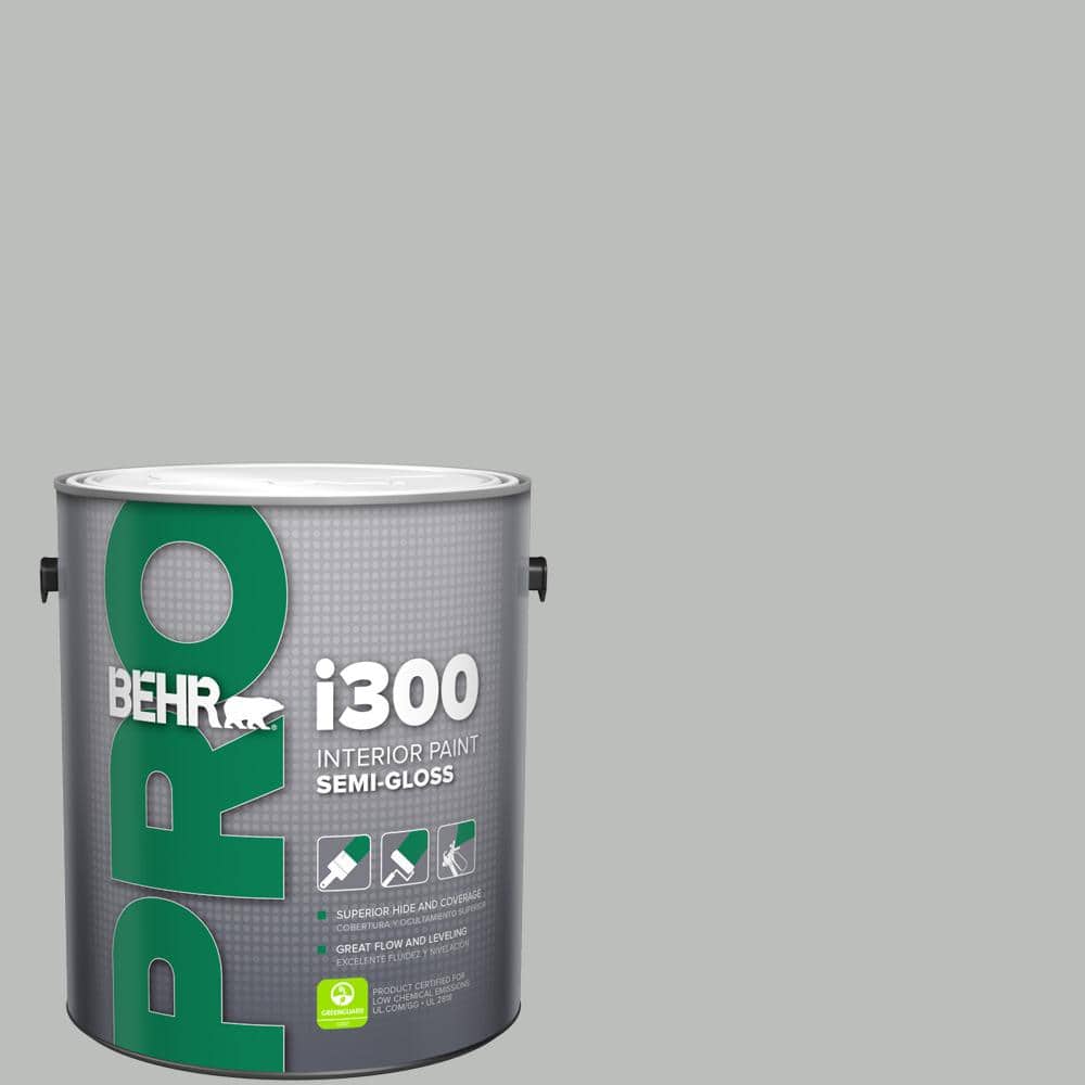 BEHR PRO 1 gal. #HDC-NT-23G Alaskan Gray Semi-Gloss Interior Paint