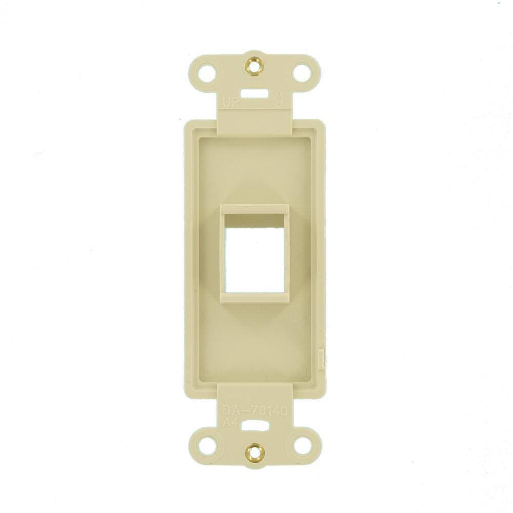 Leviton White 1-Gang Audio/Video Wall Plate (1-Pack) 41641-I (3)