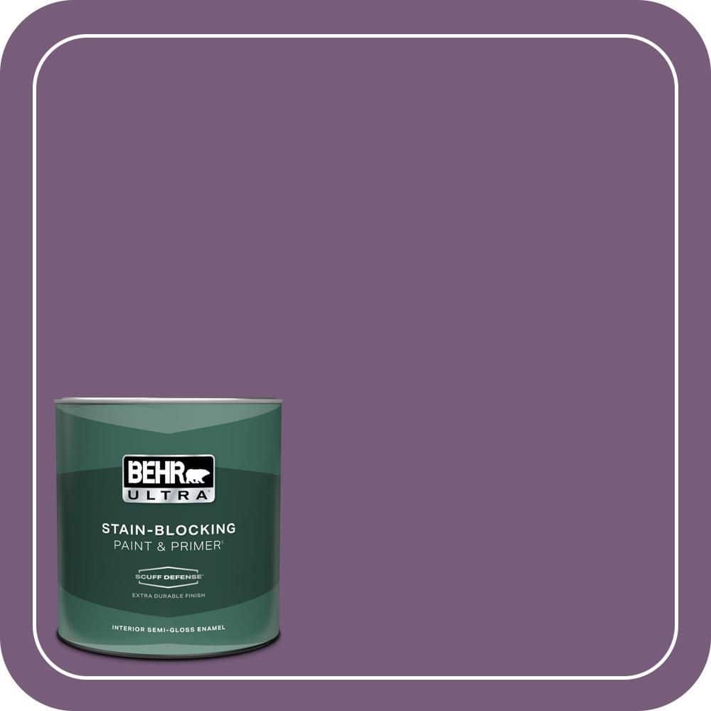 BEHR ULTRA 1 qt. #670D-7 Gala Ball Extra Durable Semi-Gloss Enamel Interior Paint & Primer