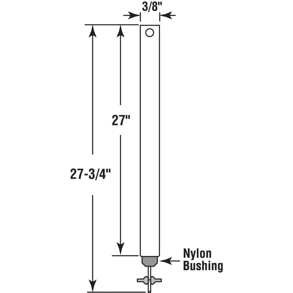Prime-Line 27 in. x 3/8 in. Spiral Non-Tilt Balance, Red Tip (Single Pack) (2)
