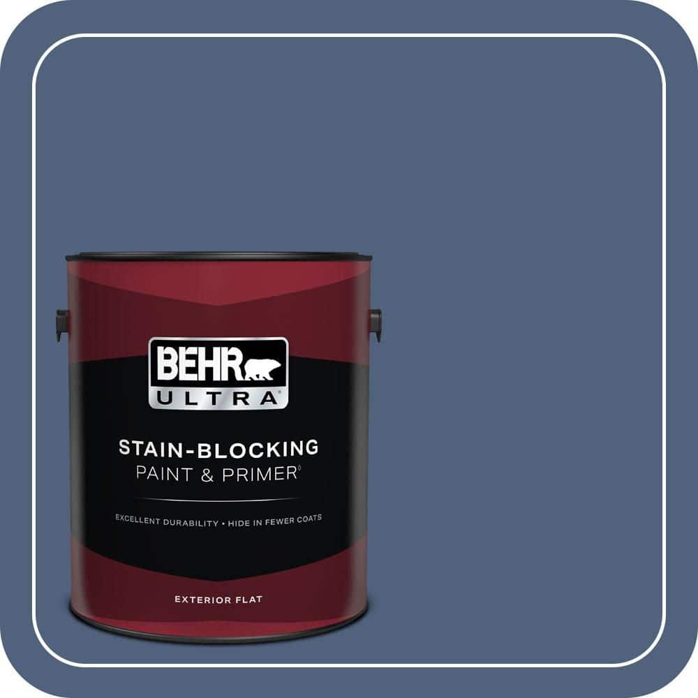 BEHR ULTRA 1 gal. #590F-6 Mesmerize Flat Exterior Paint & Primer
