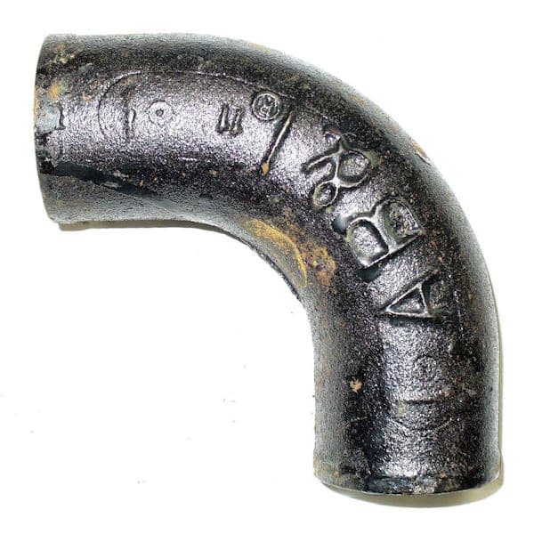 AB and I Foundry 2 in. Cast Iron 1/4 Bend (2)