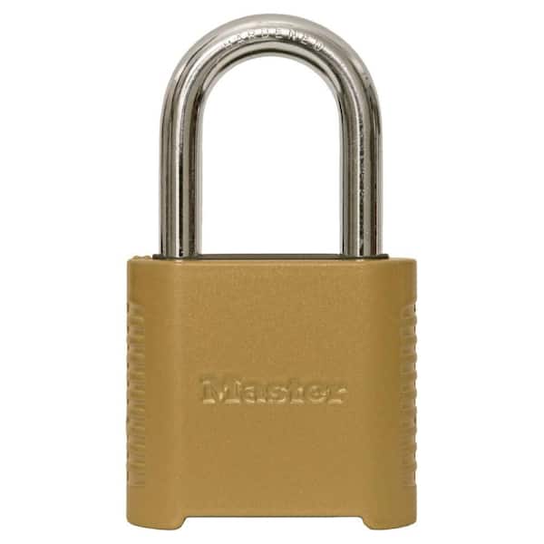 Master Lock Outdoor Combination Lock, 1-1/2 in. Shackle, Resettable (2)