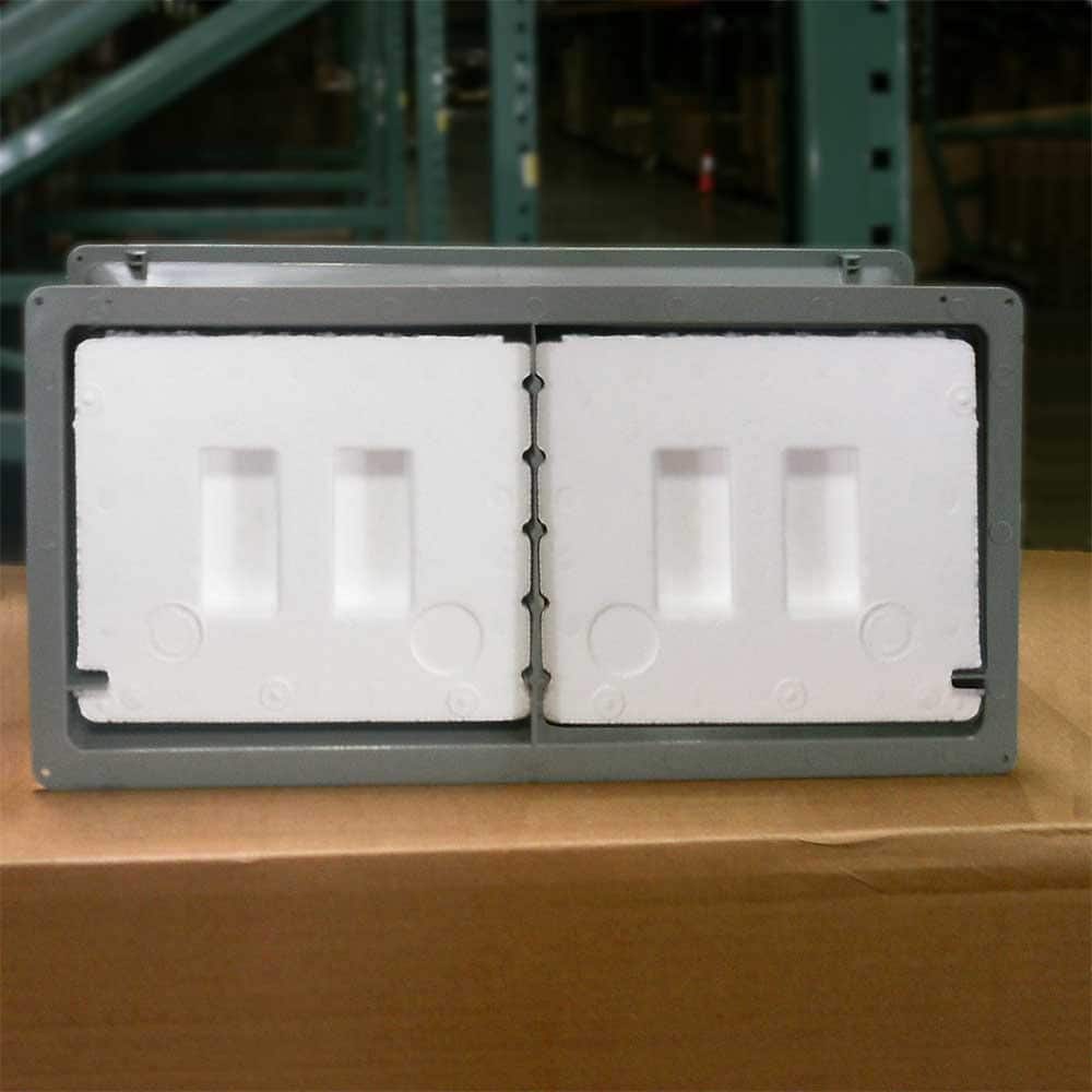 Gibraltar Building Products 5-1/2 in. x 7-1/2 in. Foam Vent Plug (2-Pack) (3)