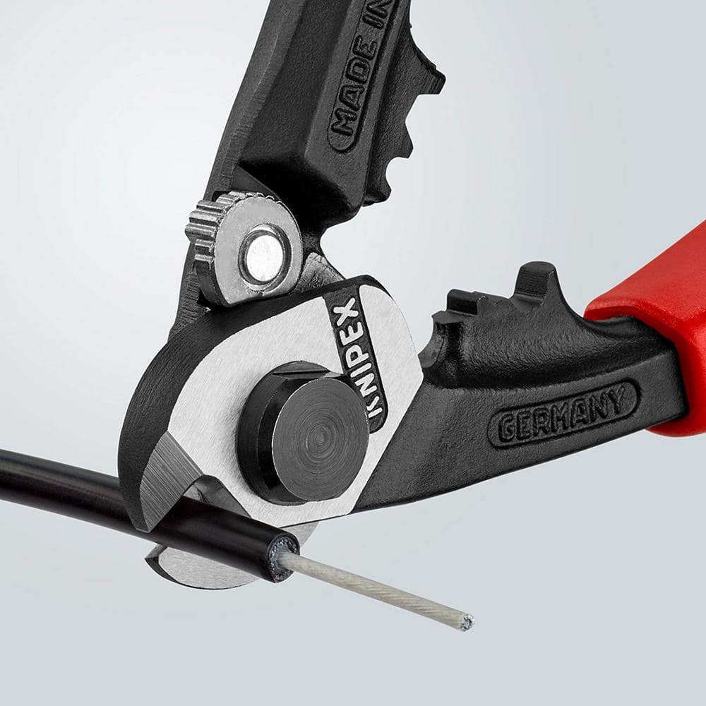 KNIPEX 7.5 in. Wire Rope Cutters with Comfort Grip Handles (3)