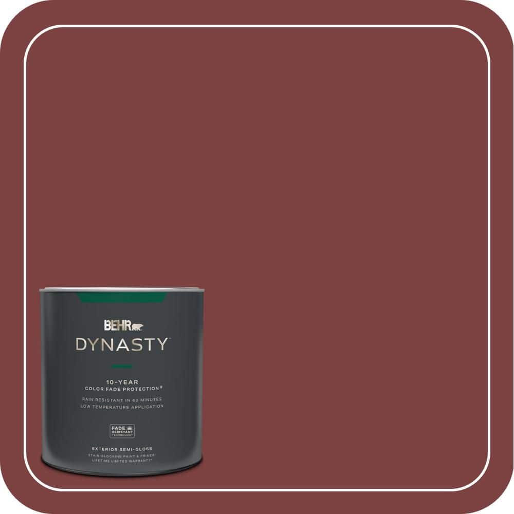 BEHR DYNASTY 1 qt. #PPH-67 Red Wine Semi-Gloss Exterior Stain-Blocking Paint & Primer