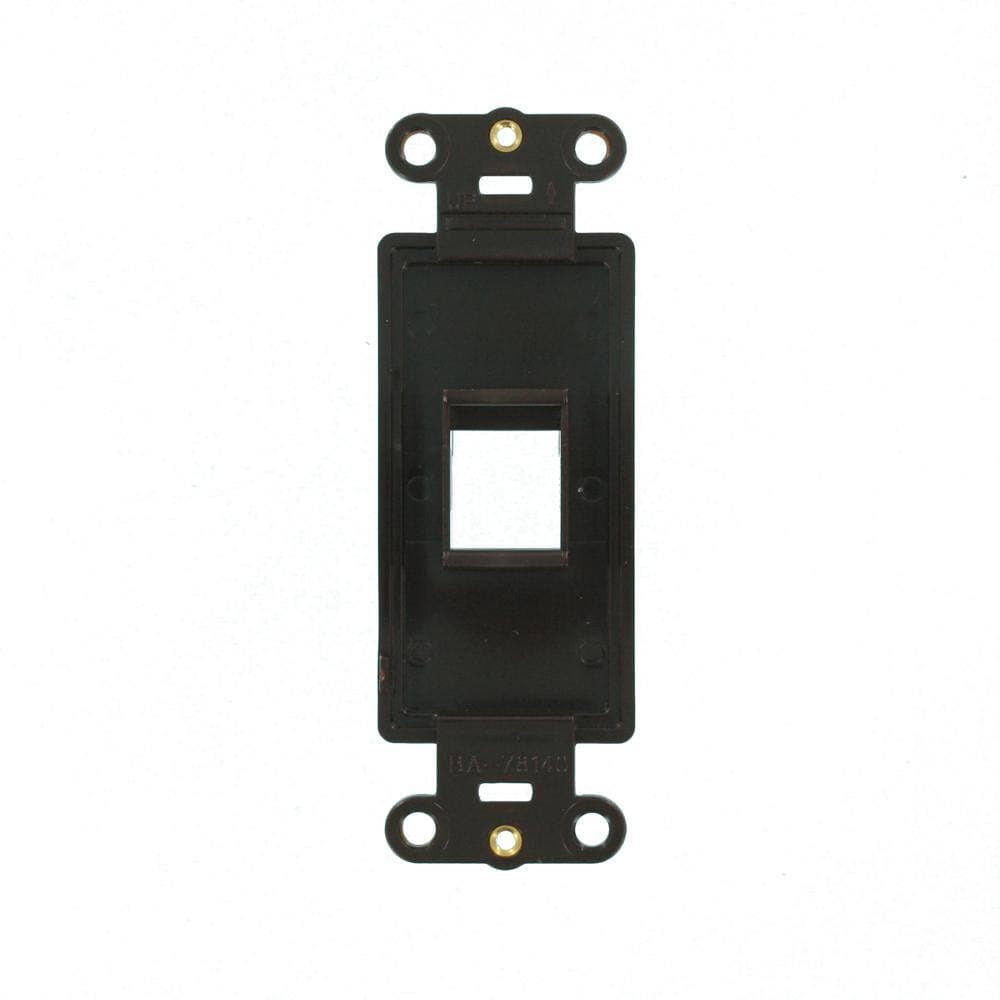 Leviton Brown 1-Gang Audio/Video Wall Plate (1-Pack) 41641-B (3)