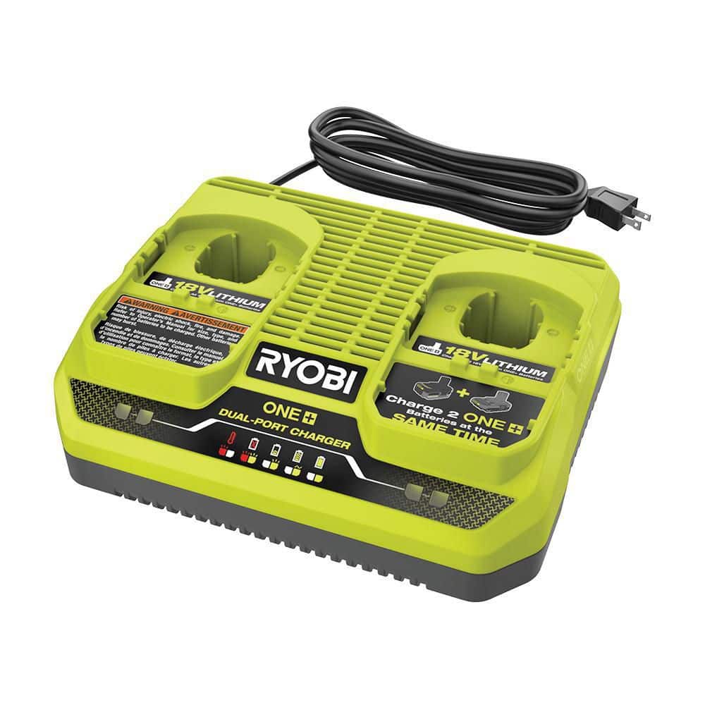 RYOBI ONE+ 18V Dual-Port Simultaneous Charger