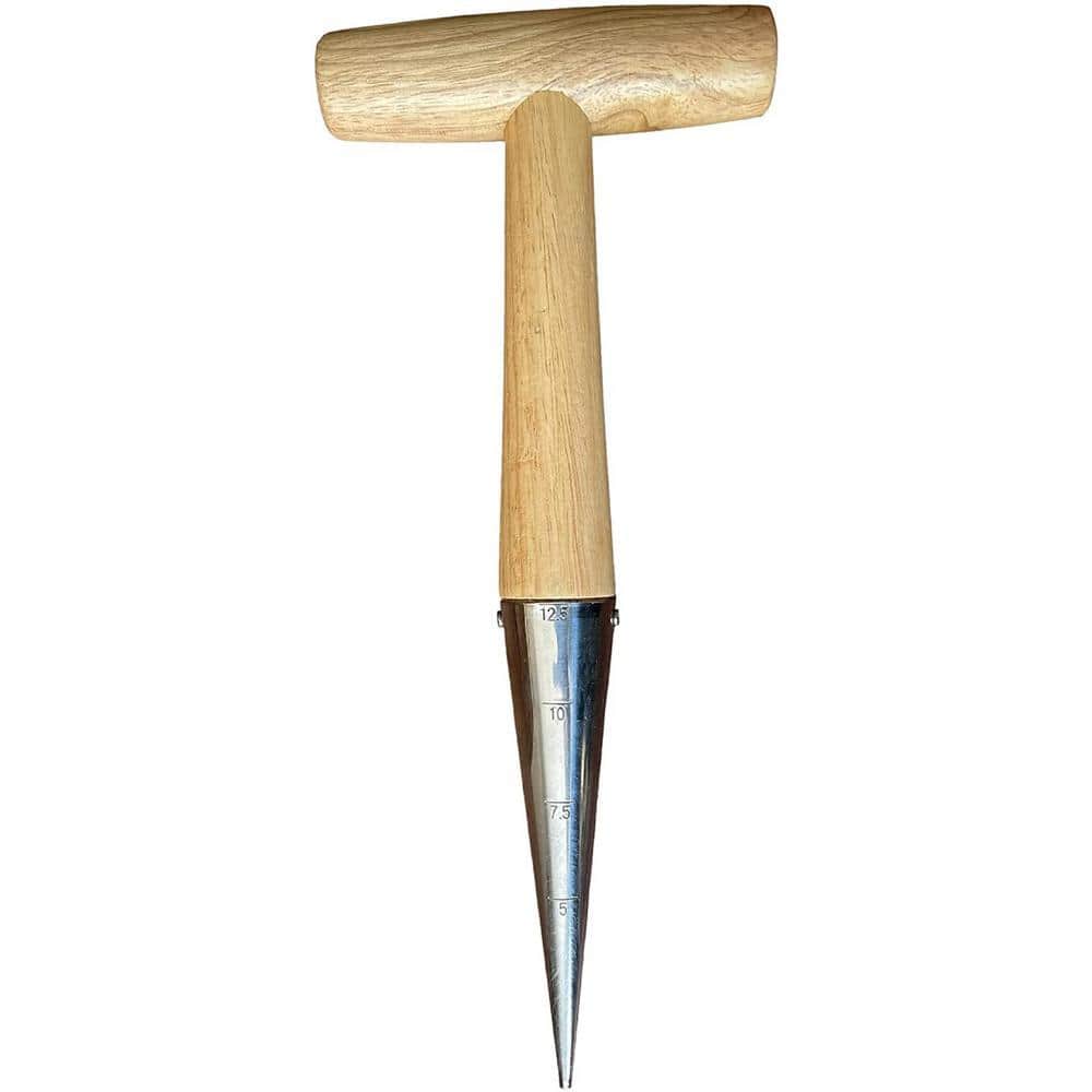 GARDEN GURU 10 in. Steel Dibber Planter Tool for Planting Seeds and Bulbs (3)