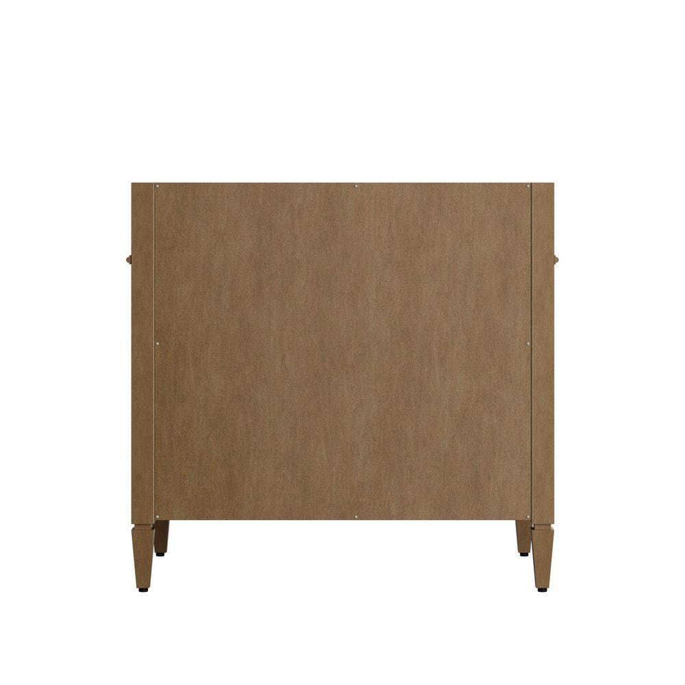 James Martin Vanities Brittany 35.8 in. W x 22.9 in. D x 32.6 in. H Single Bath Vanity Cabinet without Top in Pecan (3)