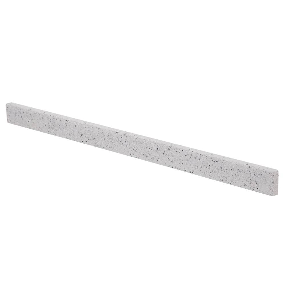 Home Decorators Collection 37 in. W Cultured Marble Vanity Backsplash in Silver Ash (3)
