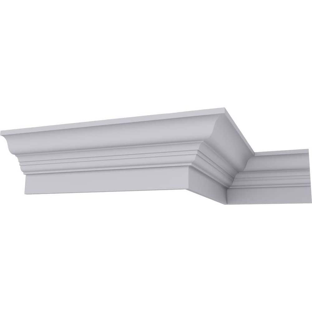 Ekena Millwork 5-1/2 in. x 94-1/2 in. x 6-7/8 in. Polyurethane Crown Fascia Moulding (1)