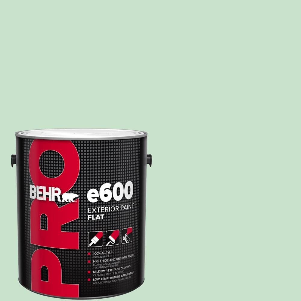 BEHR PRO 1 gal. #M410-2 Wishful Green Flat Paint