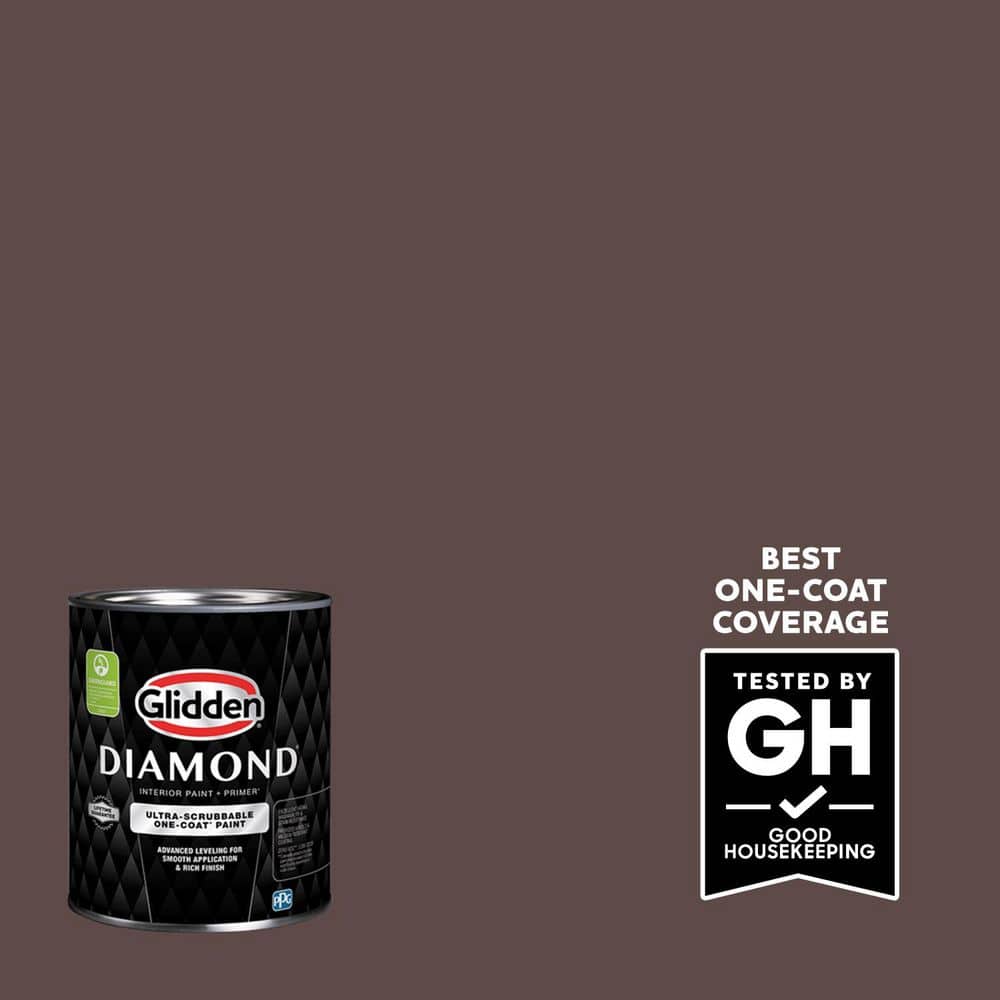 Glidden Diamond 1 qt. PPG1015-7 Mustang Flat Interior Paint