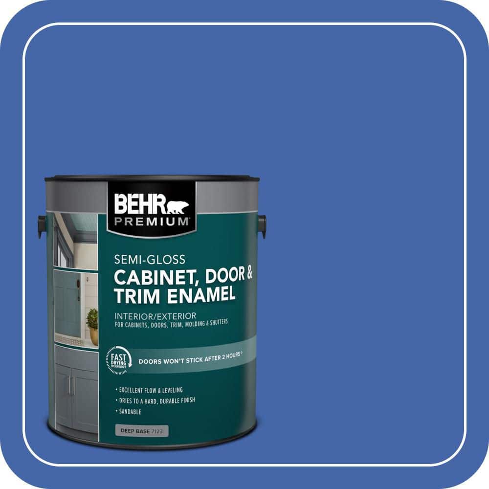 BEHR PREMIUM 1 gal. #P530-6 Indigo Batik Semi-Gloss Enamel Interior/Exterior Cabinet, Door & Trim Paint