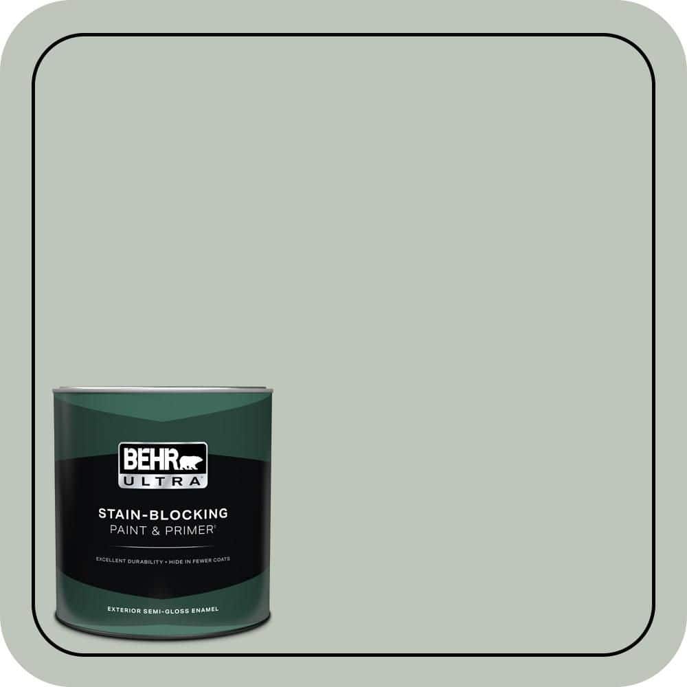 BEHR ULTRA 1 qt. #N410-3 Riverdale Semi-Gloss Enamel Exterior Paint & Primer