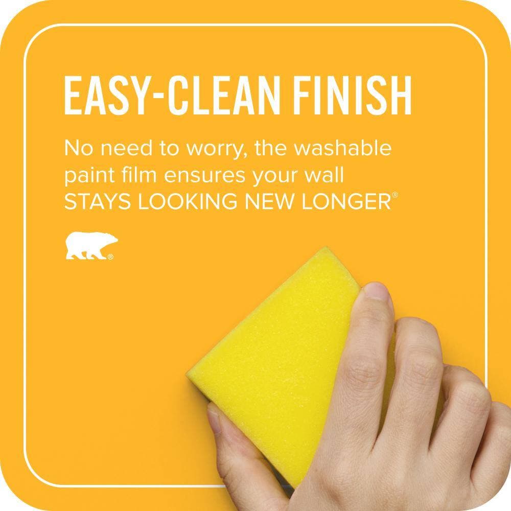 BEHR ULTRA 1 qt. #P260-7 Extreme Yellow Extra Durable Flat Interior Paint & Primer (4)