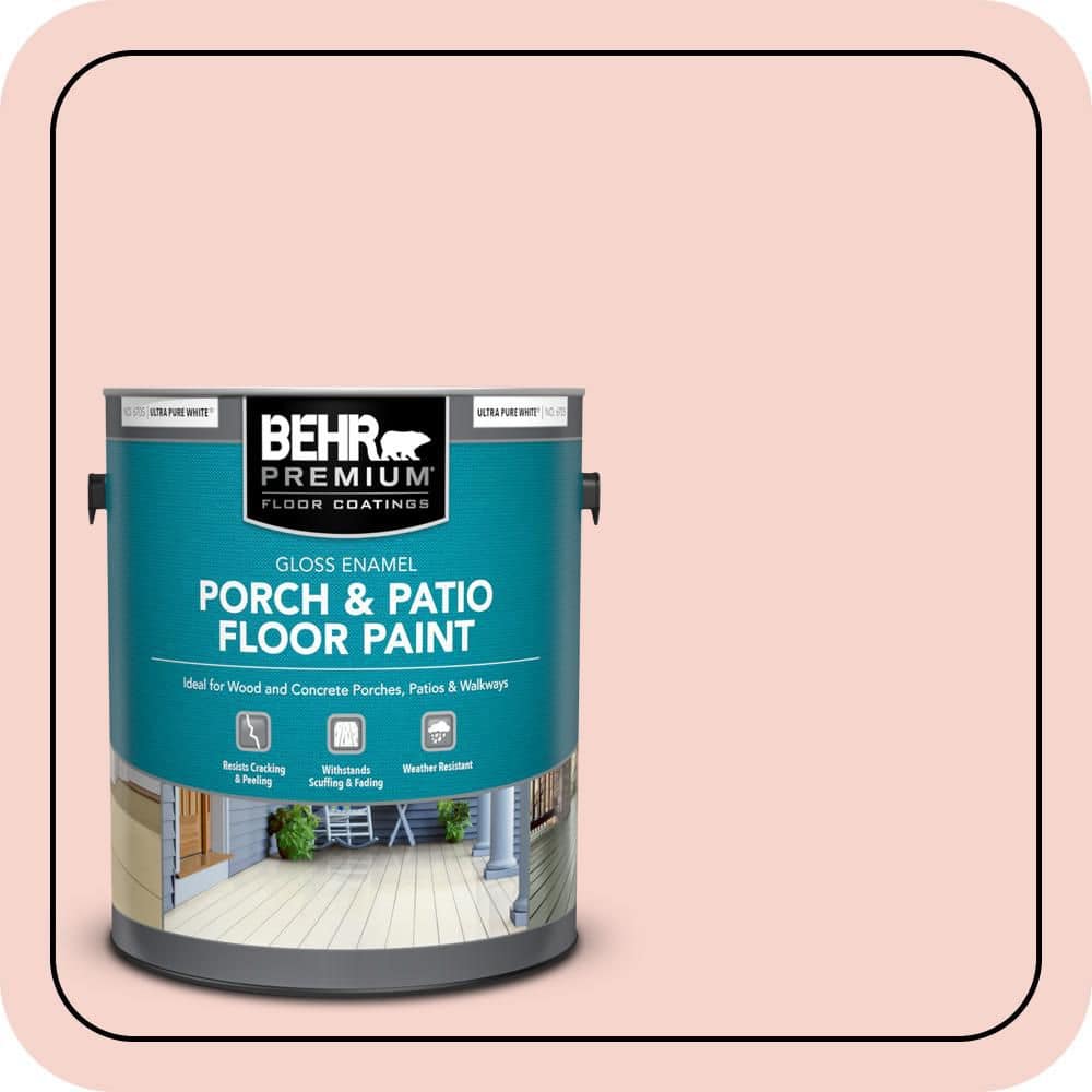 BEHR PREMIUM 1 gal. #M170-1 Pink Elephant Gloss Enamel Interior/Exterior Porch and Patio Floor Paint