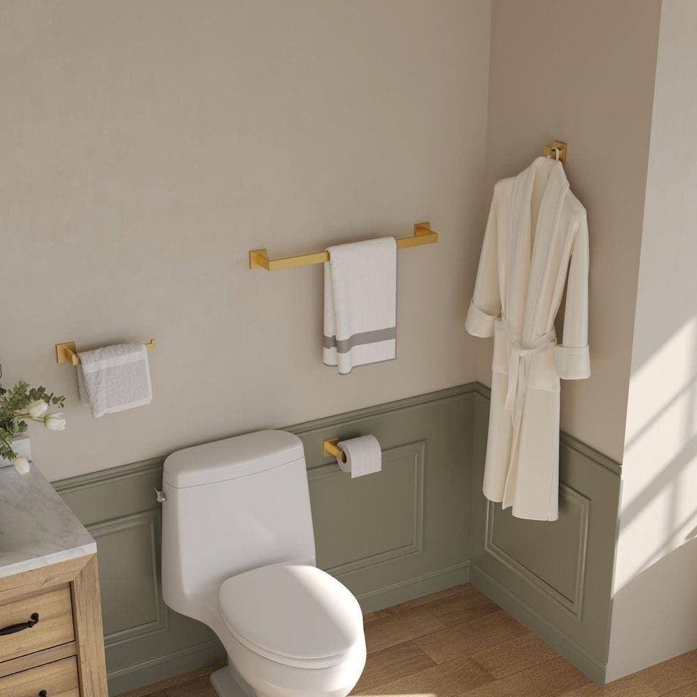EVERSTEIN 24 in. Wall Mounted Double Towel Bar (2)
