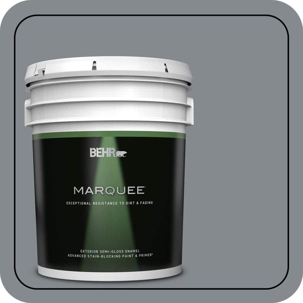 BEHR MARQUEE 5 gal. #PPU26-21 Overcast Semi-Gloss Enamel Exterior Paint & Primer