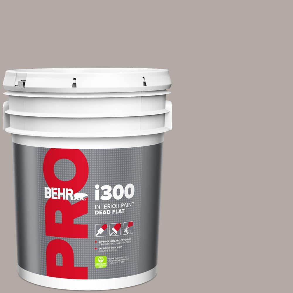 BEHR PRO 5 gal. #N140-3 Metropolis Dead Flat Interior Paint