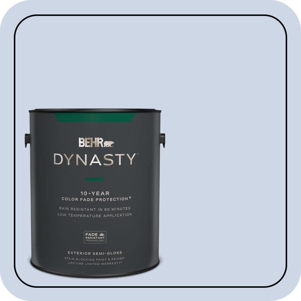 BEHR DYNASTY 1 gal. #590A-2 Monet Lily Semi-Gloss Exterior Stain-Blocking Paint & Primer