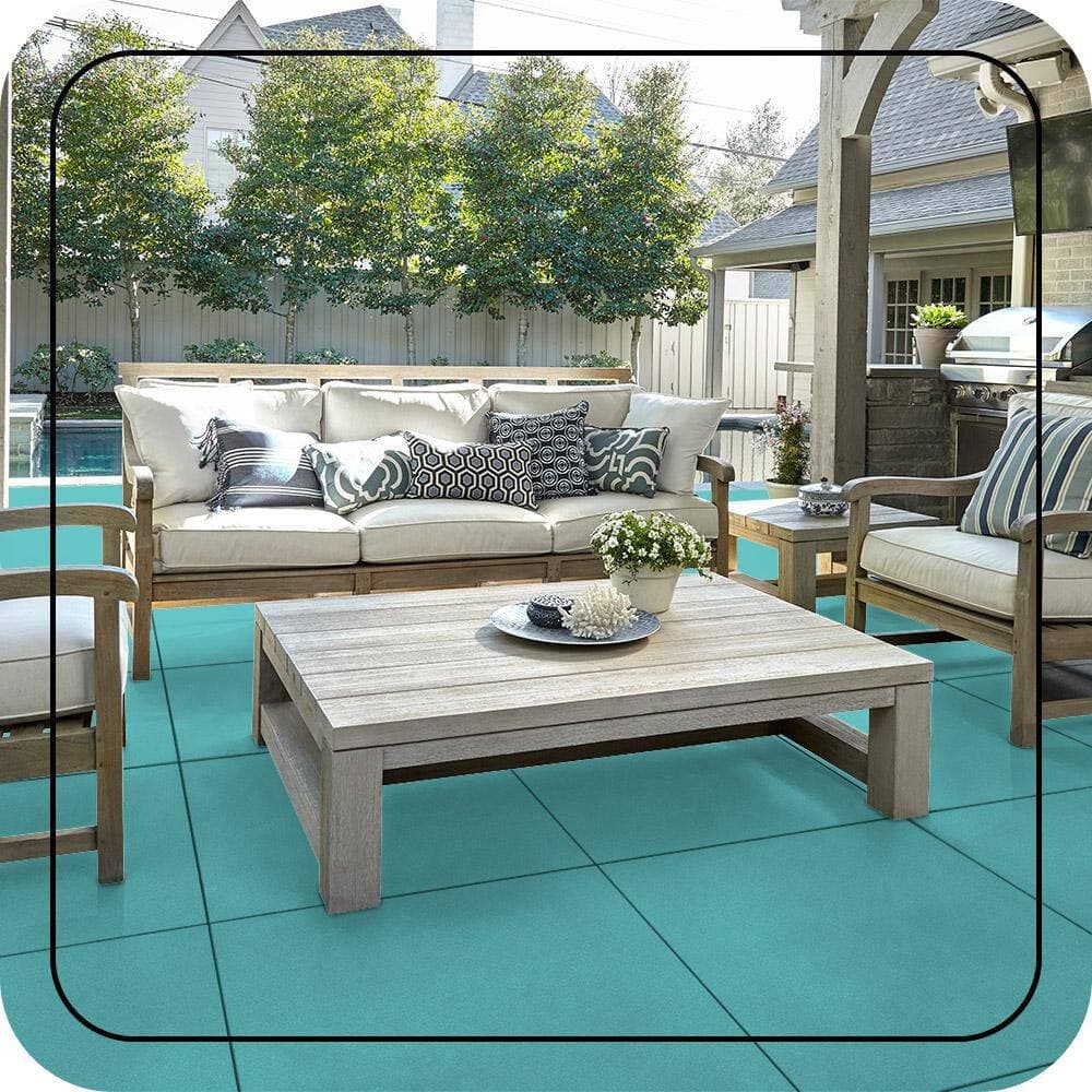 BEHR PREMIUM #510D-4 Textured Low-Lustre Enamel Interior/Exterior Porch and Patio Anti-Slip Floor Paint (3)