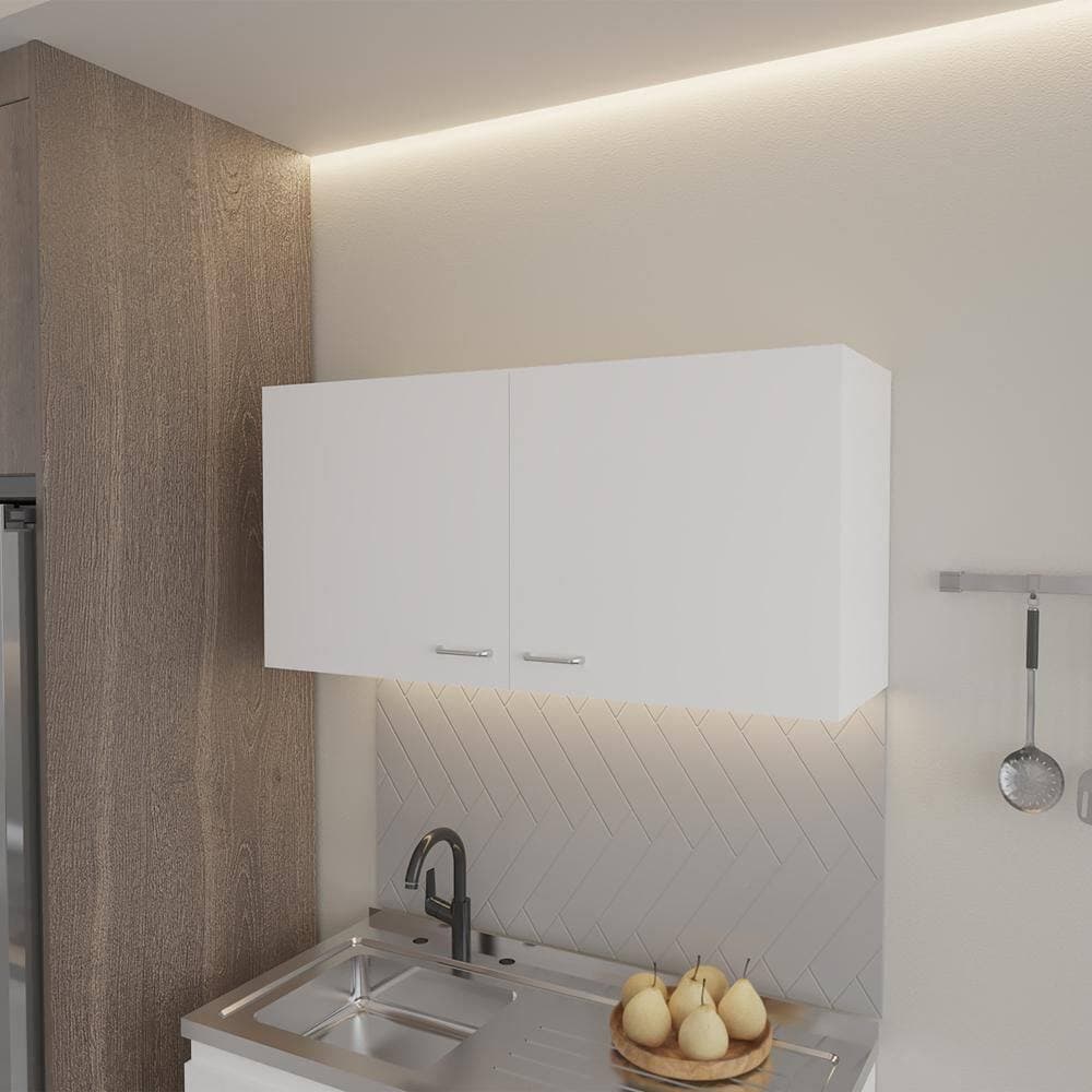 Tahanbath 39.40 in. W x 19.30 in. D x 12.60 in. H Bathroom Storage Wall Cabinet in White with 2 Spacious Shelves (2)