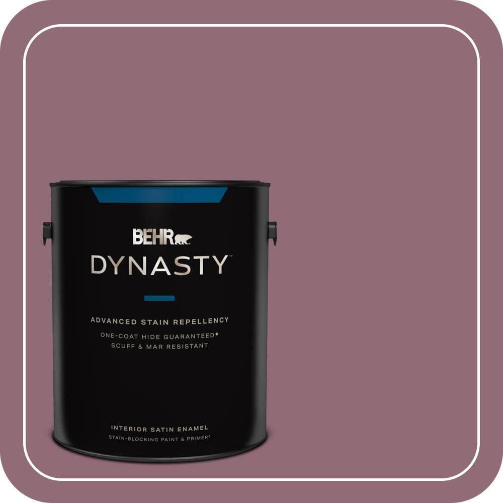 BEHR DYNASTY 1 gal. #S120-6 Full Glass Satin Enamel Interior Stain-Blocking Paint and Primer