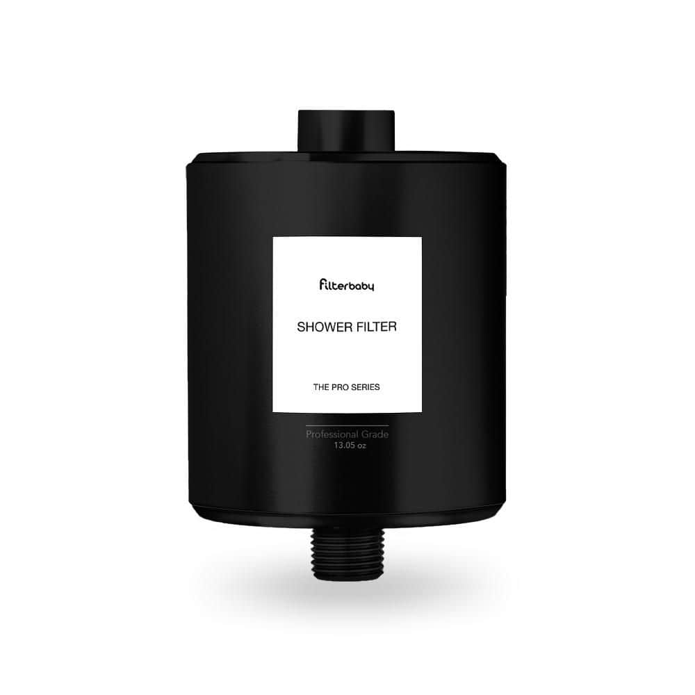 FilterBaby Pro Series 100% Metal In Line Shower Filter - Black (2)