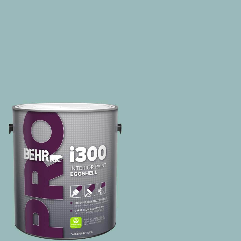 BEHR PRO 1 gal. #PPU12-06 Lap Pool Blue Eggshell Interior Paint