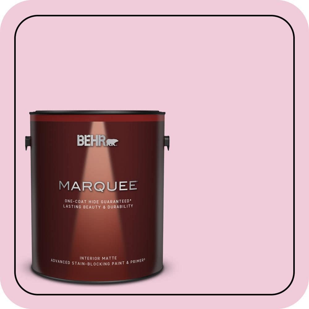 BEHR MARQUEE 1 gal. #P130-1 Piggy Bank Matte Interior Paint & Primer (1)