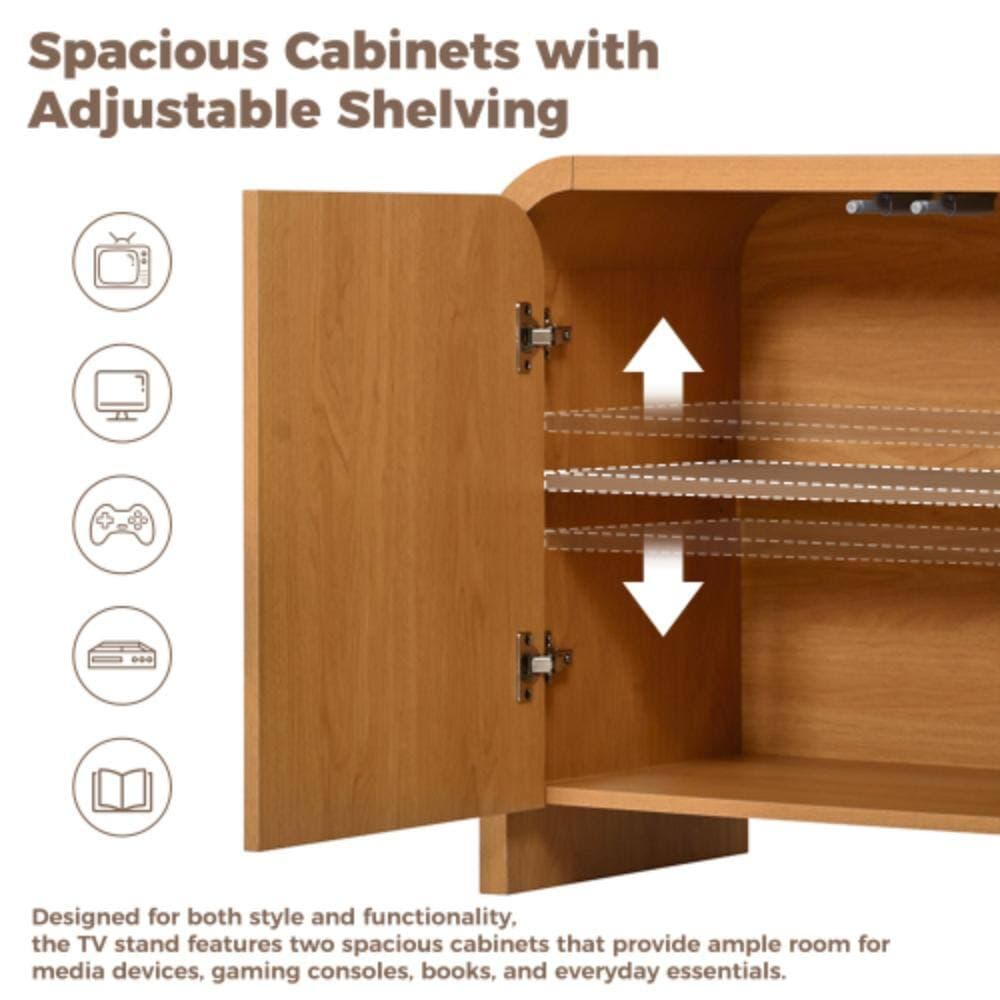 Unbranded 65.74 in. W x 14.9 in. D x 25.5 in. H Bathroom Brown Linen Cabinet (3)