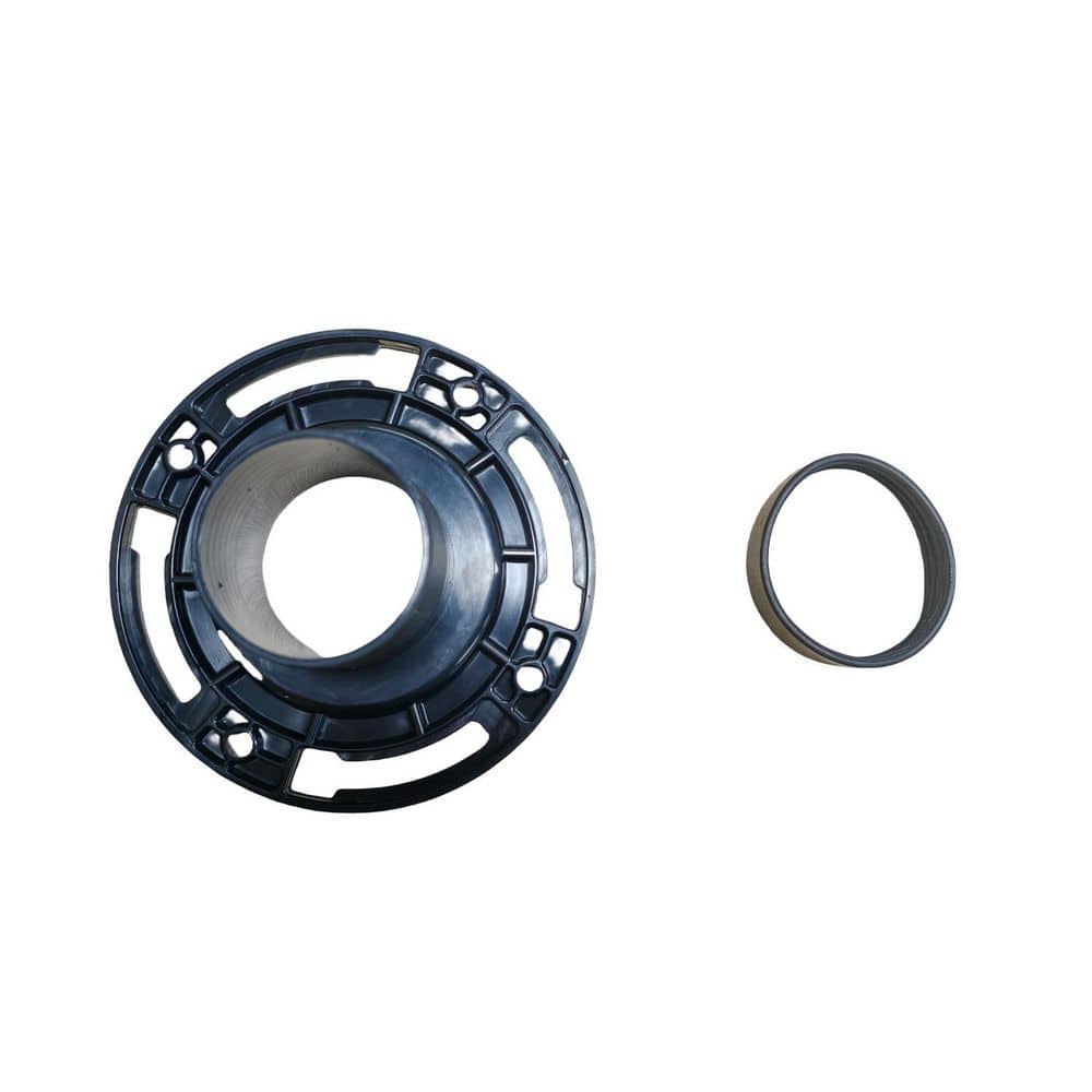 Everbilt Twist-N-Set 4 in. ABS Open Toilet Flange (3)