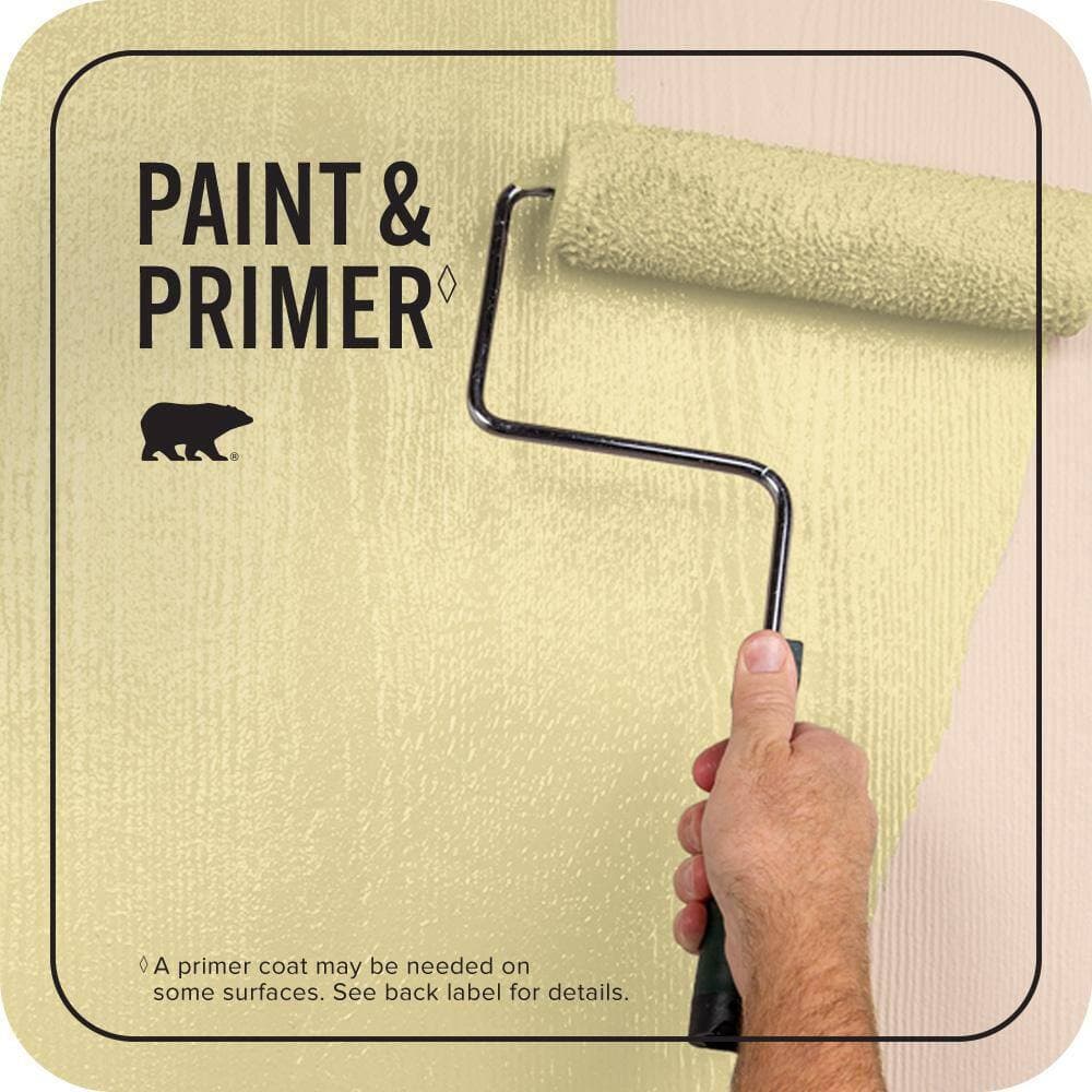 BEHR PREMIUM PLUS 1 gal. #P320-3 Lily Bulb Semi-Gloss Enamel Exterior Paint & Primer (3)