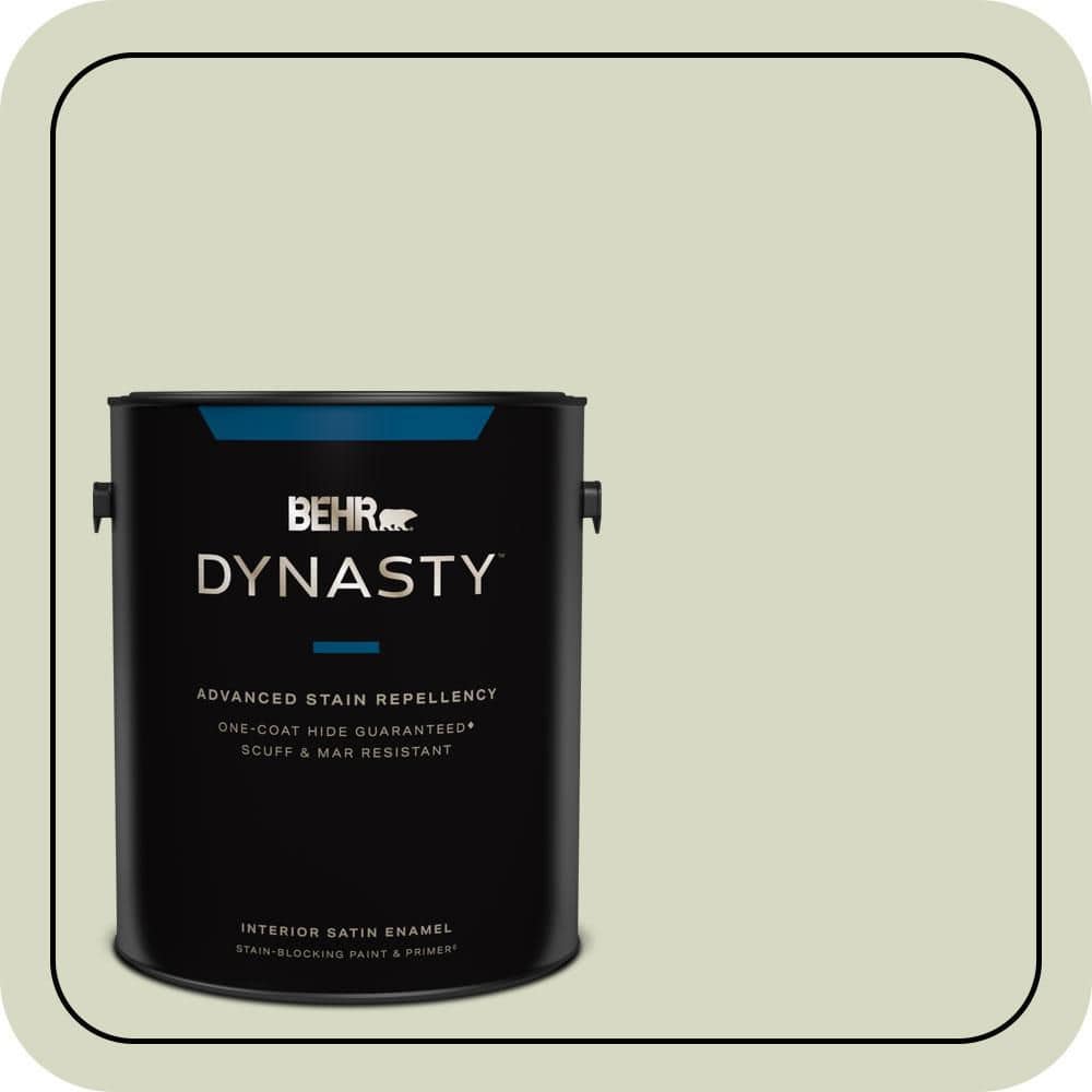 BEHR DYNASTY 1 gal. #S370-2 Feng Shui Satin Enamel Interior Stain-Blocking Paint and Primer