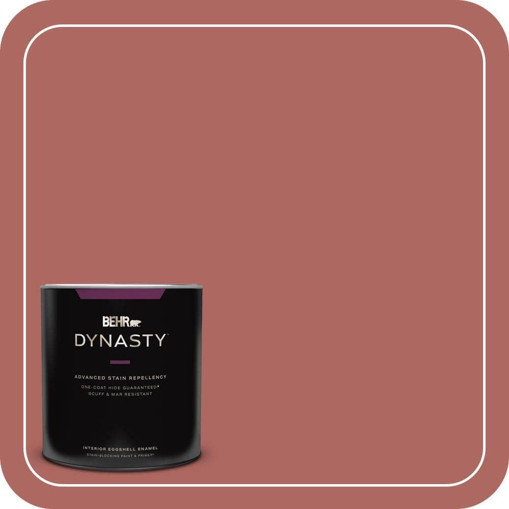 BEHR DYNASTY 1 qt. #PPU2-13 Colonial Brick Eggshell Enamel Interior Stain-Blocking Paint & Primer