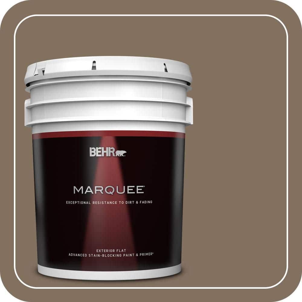 BEHR MARQUEE 5 gal. #PPU5-04 Mocha Latte Flat Exterior Paint & Primer