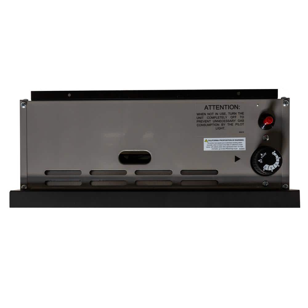 Comfort Glow Direct Vent NATURAL GAS Wall Furnace with Thermostat, 11,000 BTU's. Professional Vent Kit Included. Gray/Black (3)