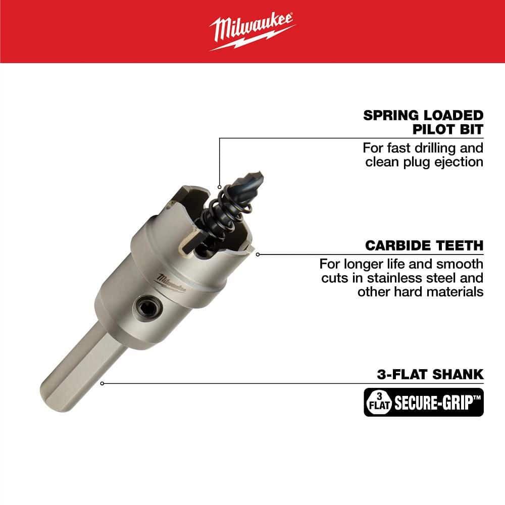 Milwaukee 7/8 in. Carbide Hole Cutter (1-Pack) (4)