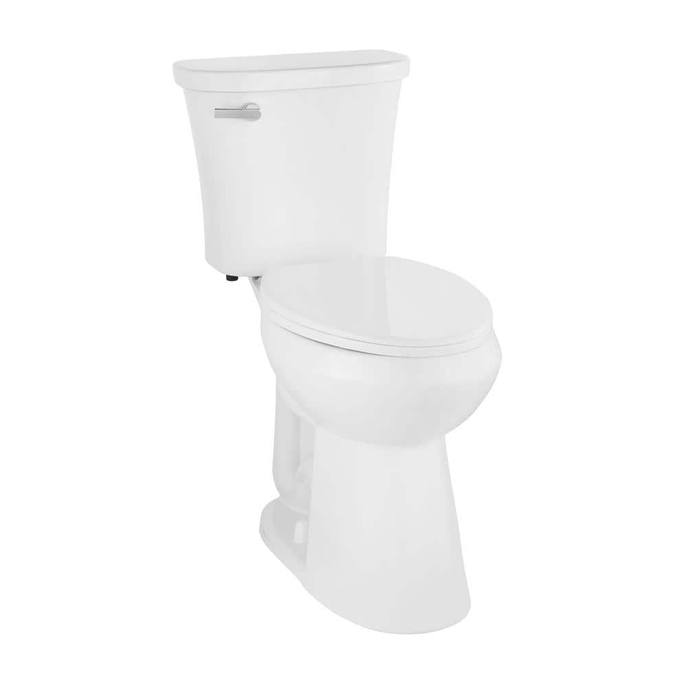 Glacier Bay Power Flush 2-Piece 1.28 GPF Single Flush Toilet with Slow-Close Seat Included