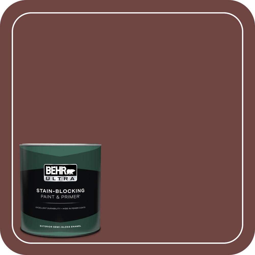 BEHR ULTRA 1 qt. #S-G-710 Hawaiian Cinder Semi-Gloss Enamel Exterior Paint & Primer