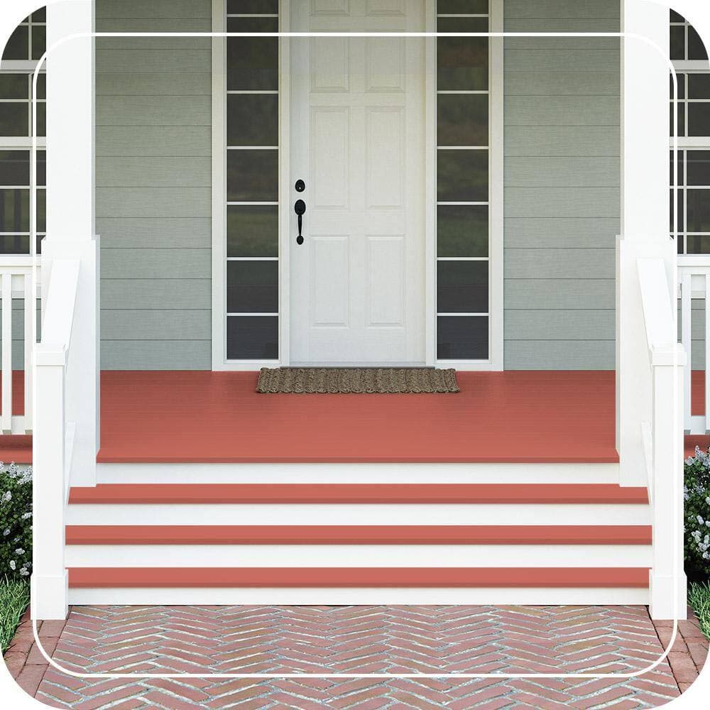 BEHR PREMIUM #M170-6 Textured Low-Lustre Enamel Interior/Exterior Porch and Patio Anti-Slip Floor Paint (2)