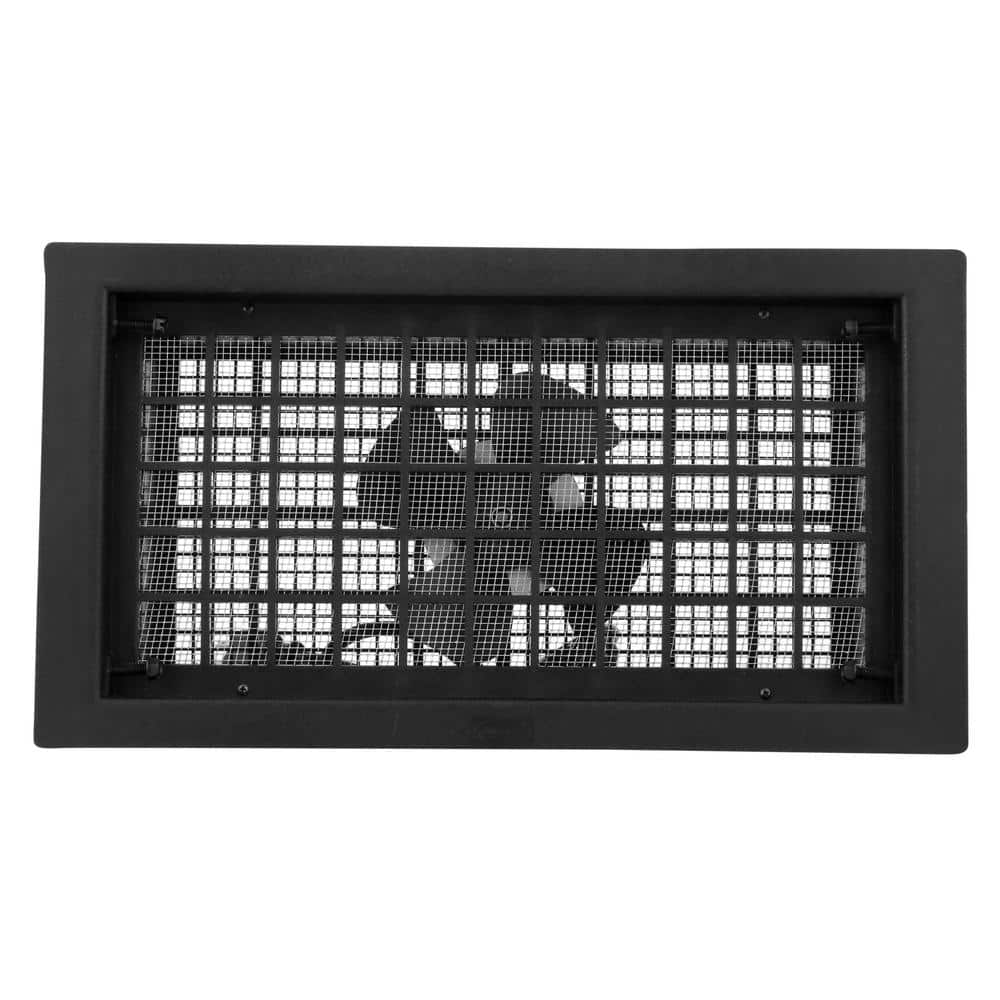 Master Flow 16 in. x 8 in. Resin Power Foundation Vent in Black (Carton of 5) (3)